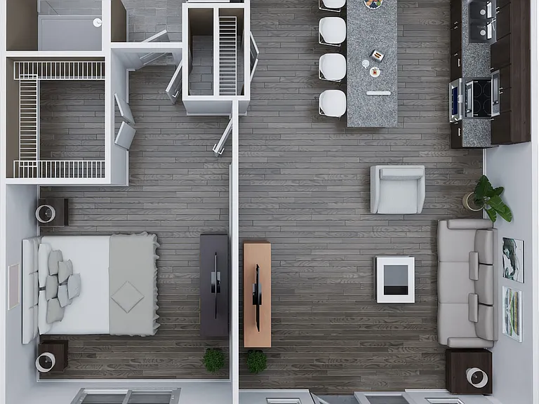 B3 - One Bedroom, One Bath B3 - One Bedroom, One Bath