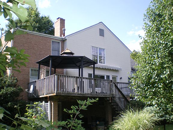 Private back yard and deck