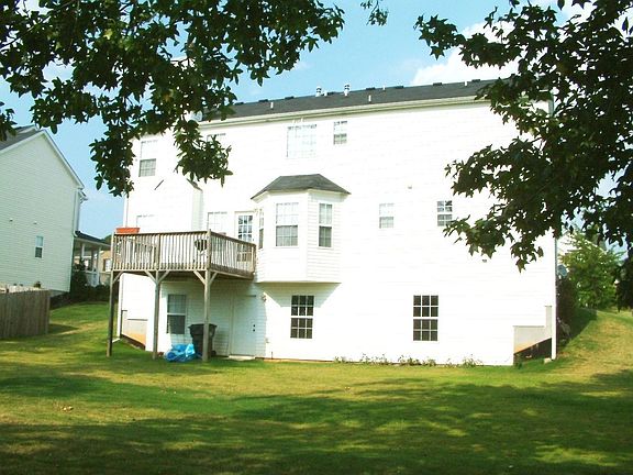 Spacious flat back yard