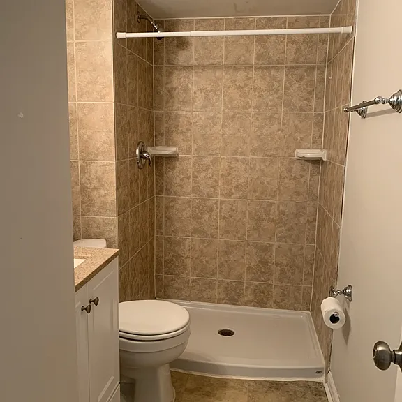 Ground level bedroom with full bath