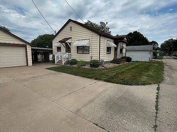 View from driveway