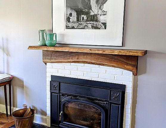 Custom Walnut Mantle