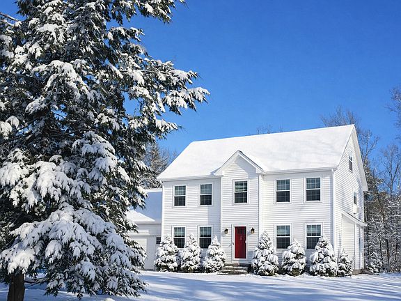 front view in the snow