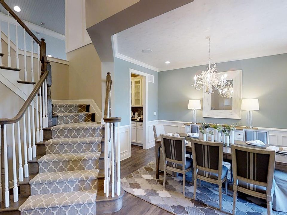 Newton s 2-story entry and dining room