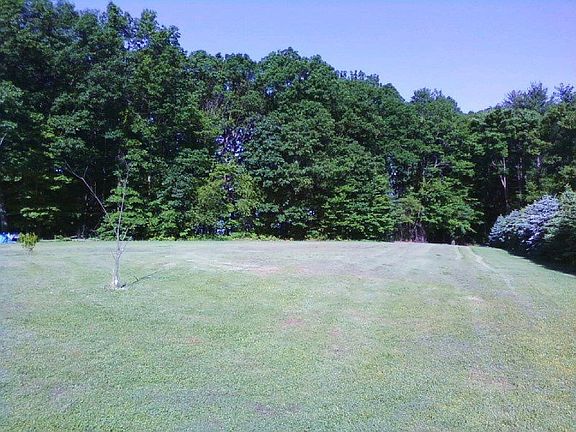 Yard to the right of house