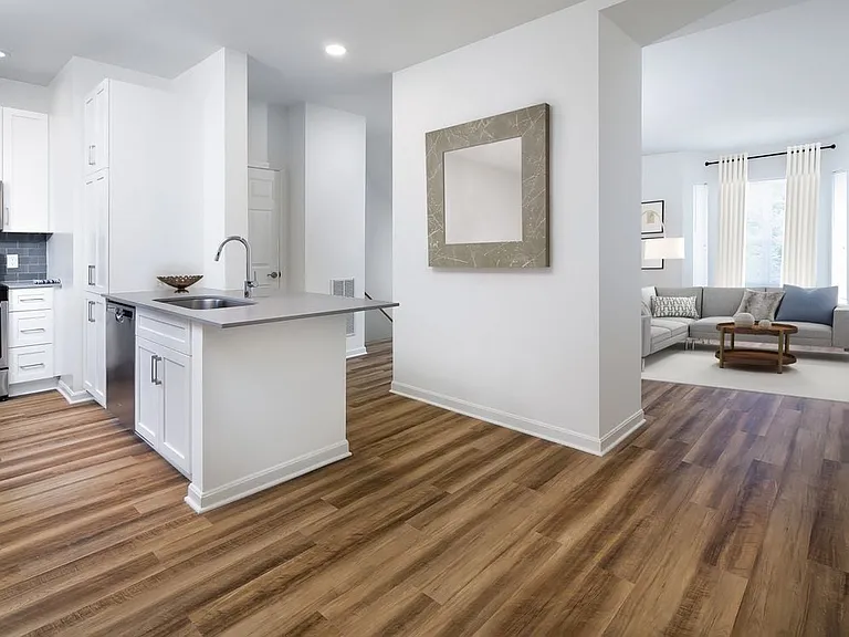 Kitchen and living area