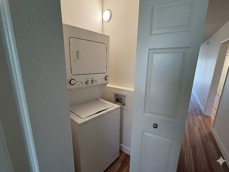 W/D Hookups in Entry Closet (no Washer or Dryer Included) - AI Generated Furnishings