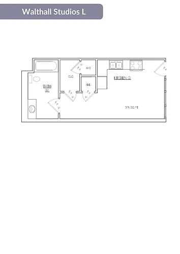 Floor plan Walthall Studio L