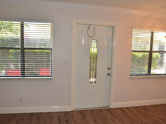 Living/dining area looking toward door