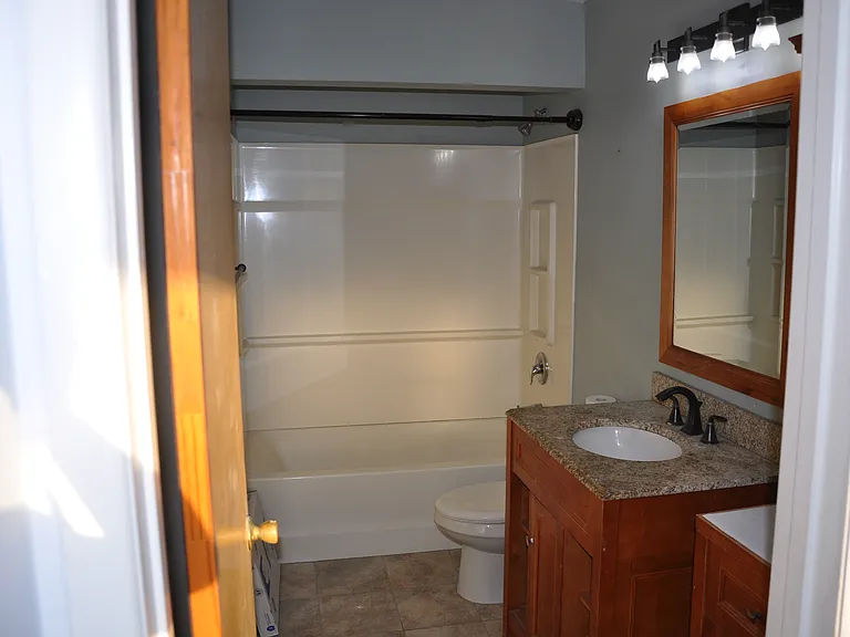 Renovated master bathroom