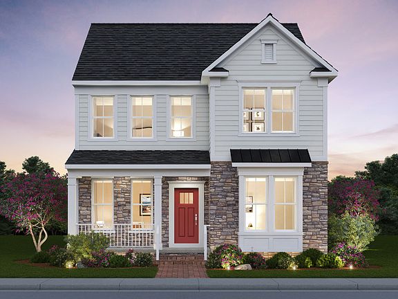 Portland Exterior Rendering - Elevation 4 at Potomac Shores