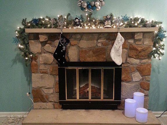Fireplace in great room