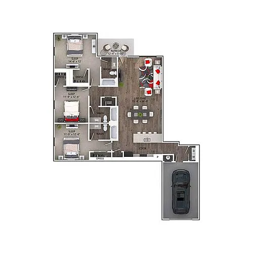 Floor plan Alamo