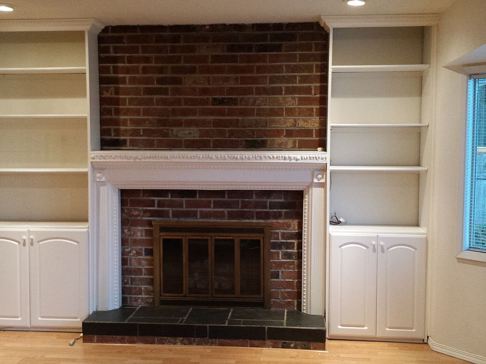 Front room fireplace