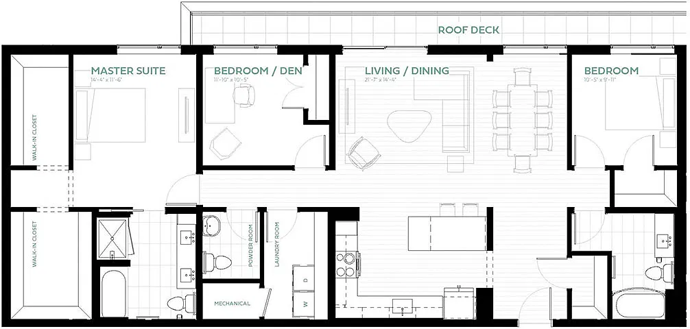 Floor plan Opal | Penthouse