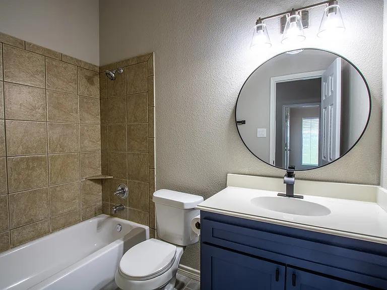 Hallway bathroom