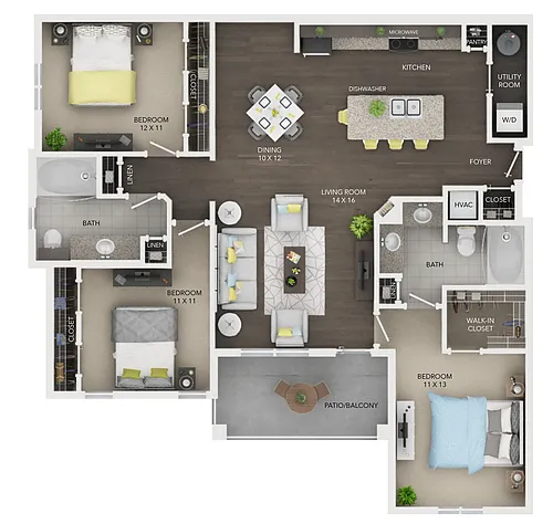 Floor plan D1
