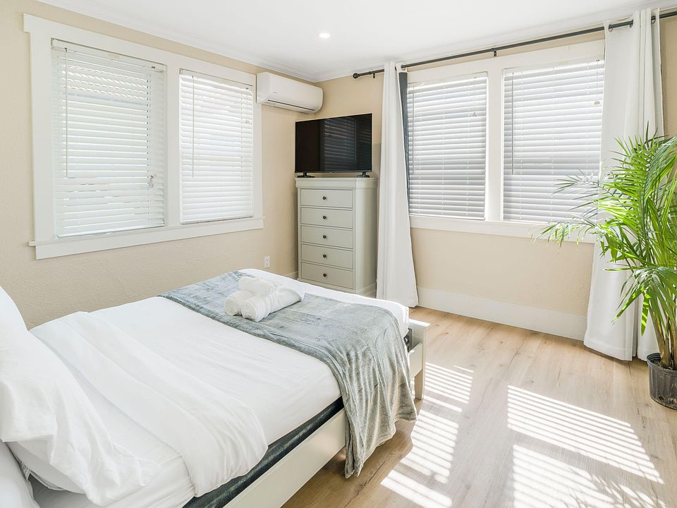 Smart TV, Dresser, Blackout Curtains