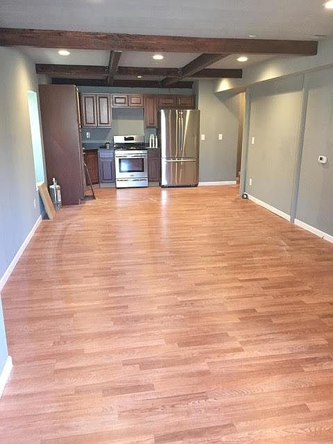 Kitchen area open to living area (picture does not show smal