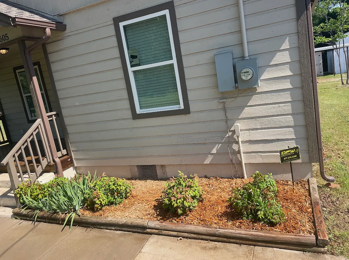Updated picture of flower bed - 5605 Ellison Ave
