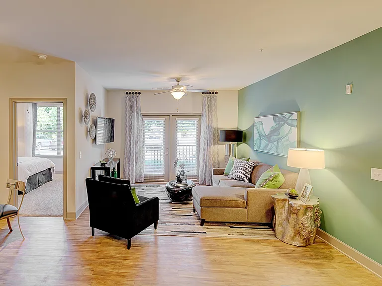 Download videos or music in seconds with Gigapower in this cozy living room!