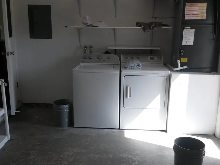 Washer and Dryer in garage
