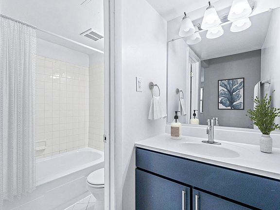Updated Bathroom with Modern Cabinetry