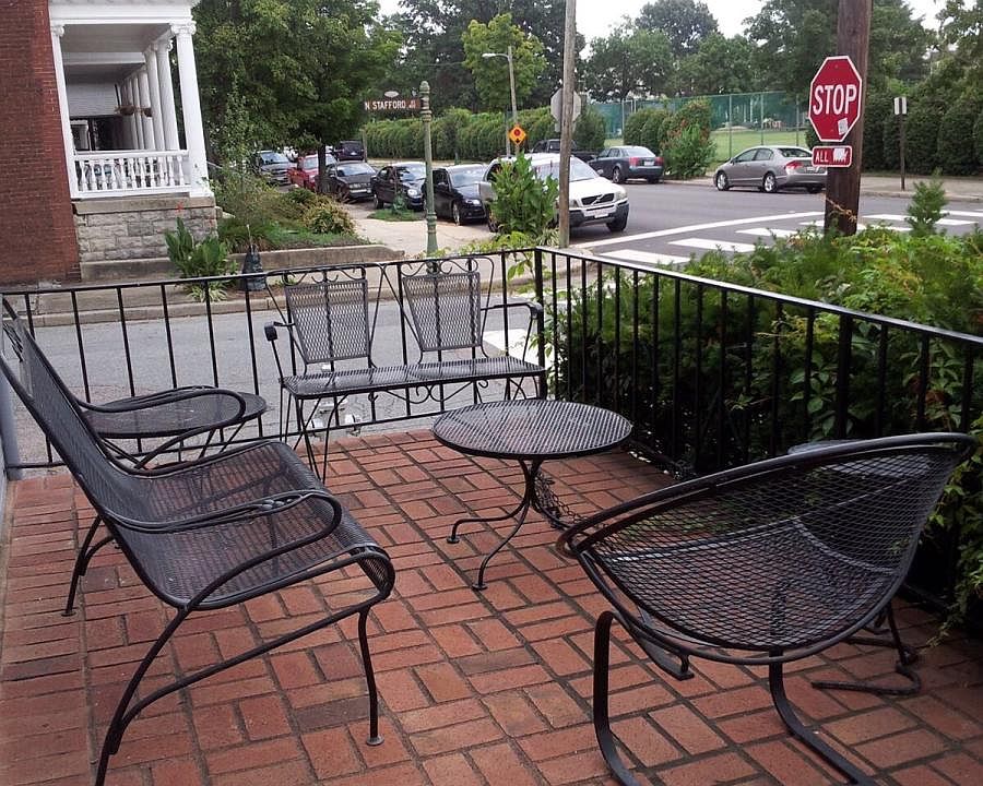 View of Fox Elementary School playground from Patio