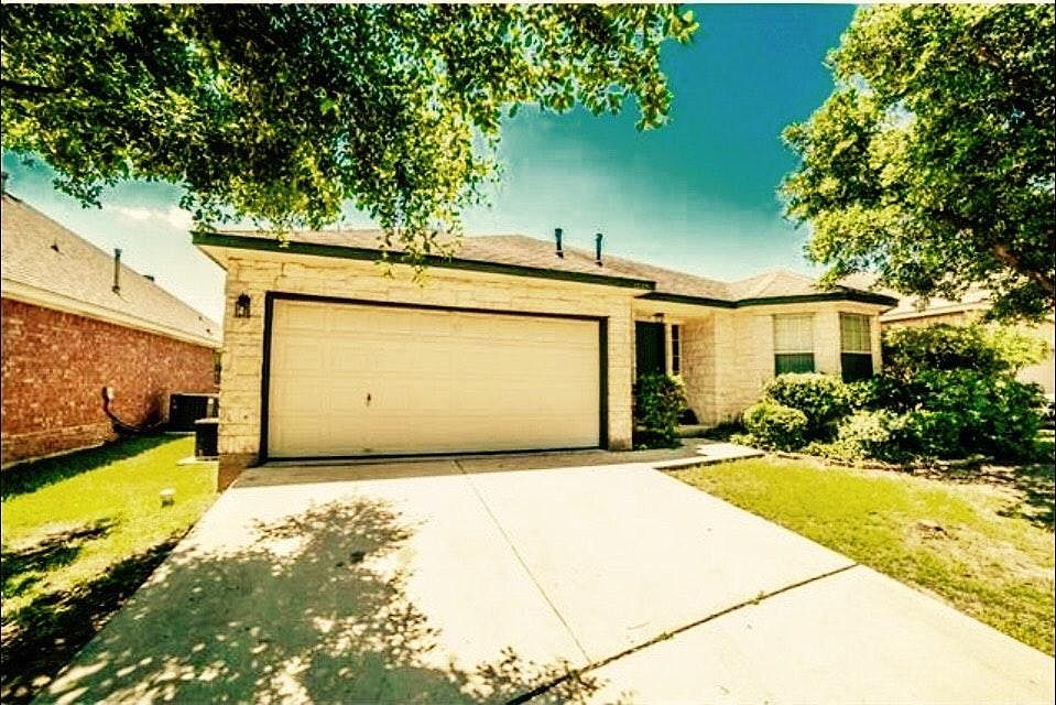 Two car garage and driveway