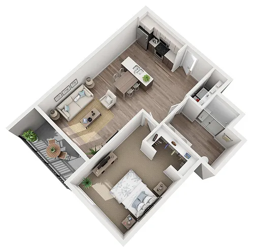 Floor plan Cadenza - ADA Unit - One Bedroom