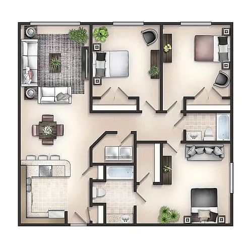 Floor plan The Roanoke