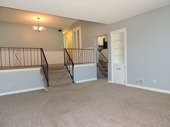 Living Room has Built-In Storage