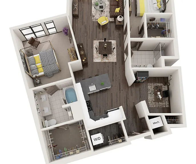 2 Bedroom - 2 Bathroom with Den 2 Bedroom - 2 Bathroom with Den