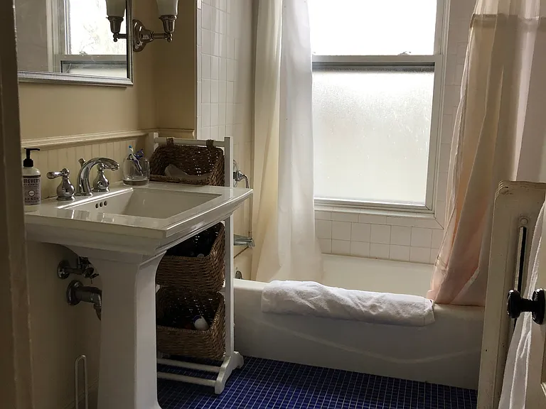 Bathroom with full tub