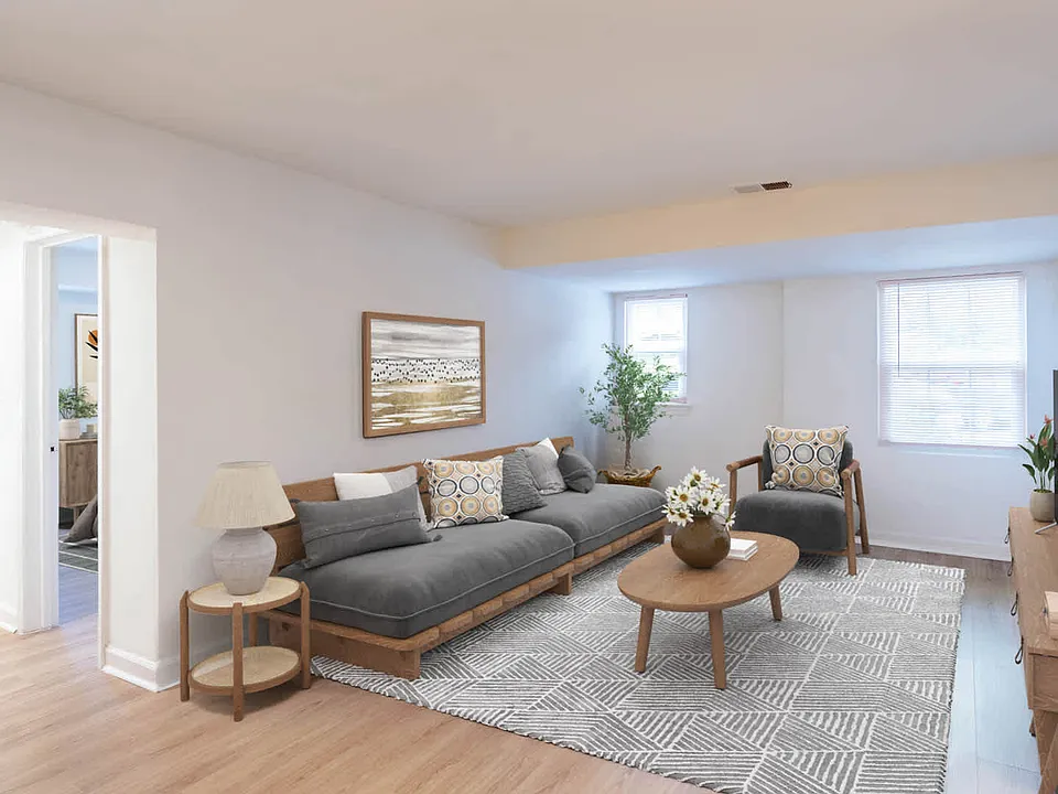 Living Room with Hard Surface Flooring