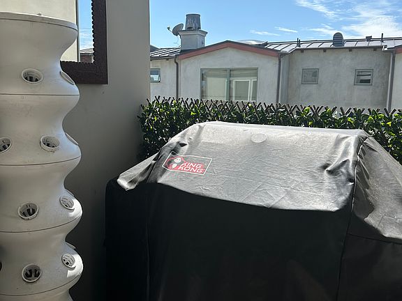 Kitchen deck with barbeque