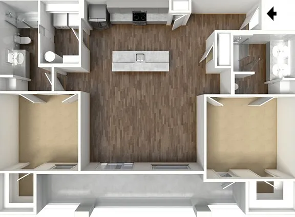Sapphire - 2 bed x 2 bath Sapphire - 2 bed x 2 bath