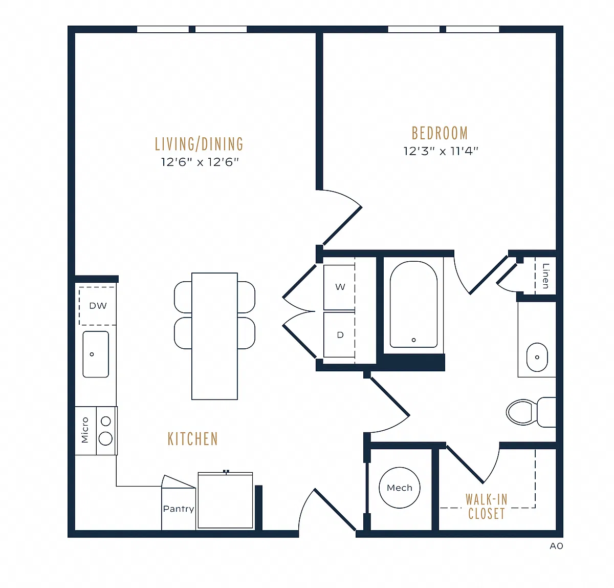 Floor plan A1 60-Essential Housing