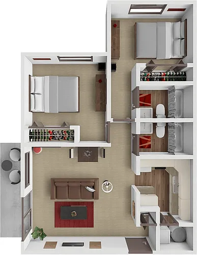 Floor plan The Bluejay
