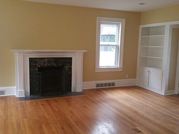living room with fireplace