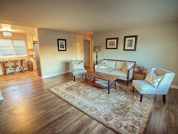 Open floor plan with Living Room into Kitchen