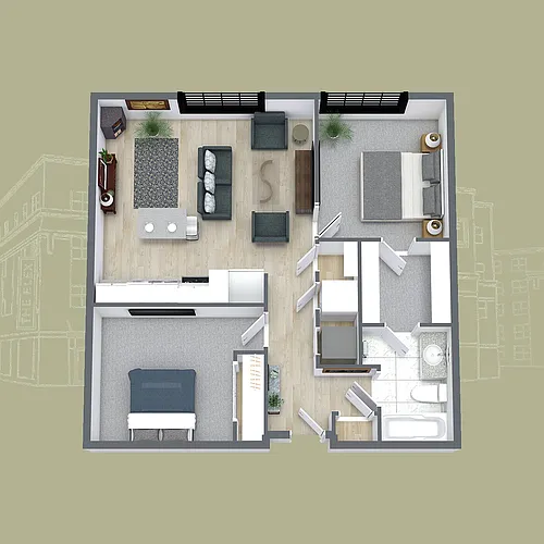 Floor plan C02-A2/1: The Nora