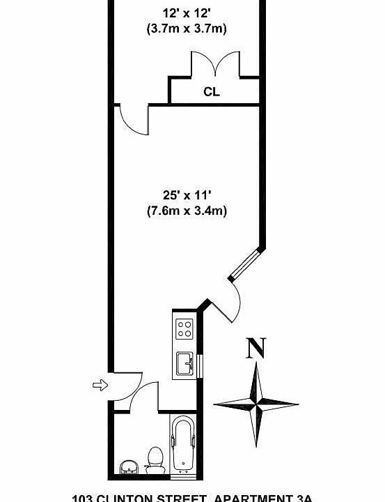 1st image of 103 Clinton St APT 3A