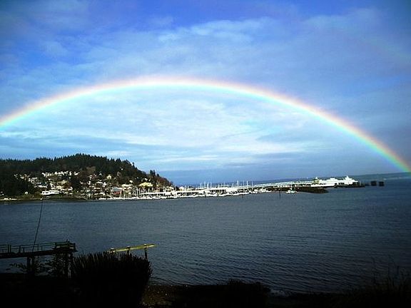 View of Kingston Harbor and Ferry
