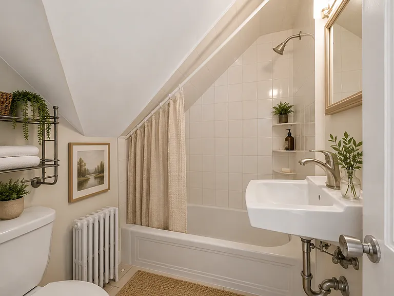 2nd floor Bathroom Virtually staged