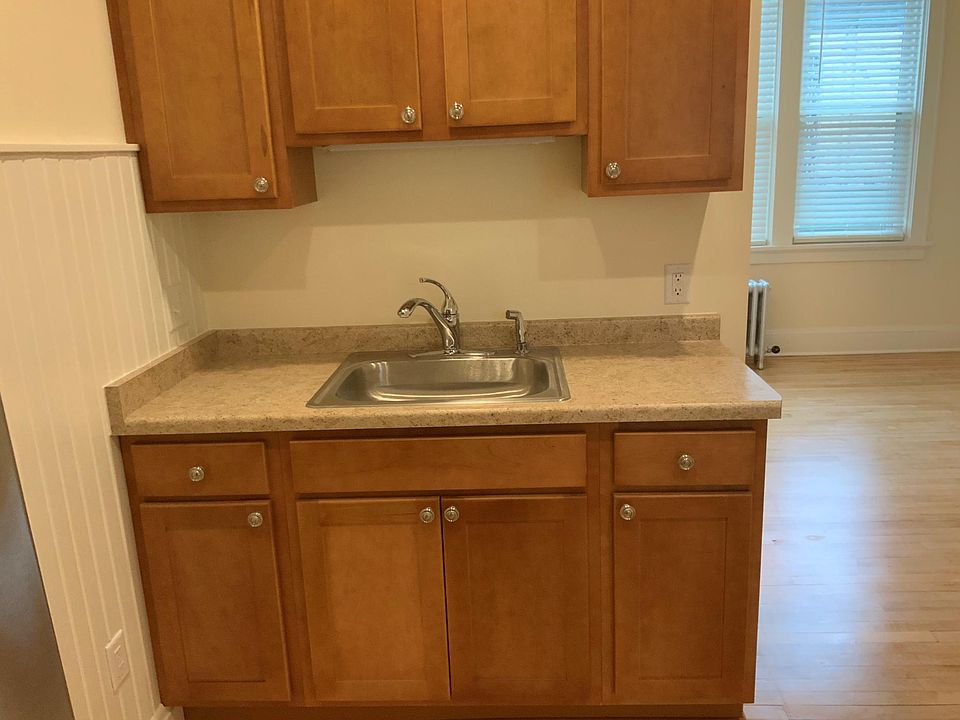 Brand new cabinets, counter and sink.