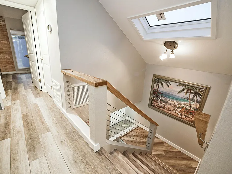 2nd floor looking down. Sky light.