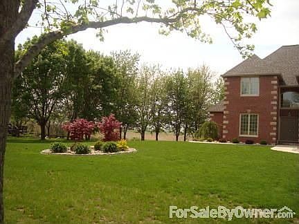 Front with landscaping