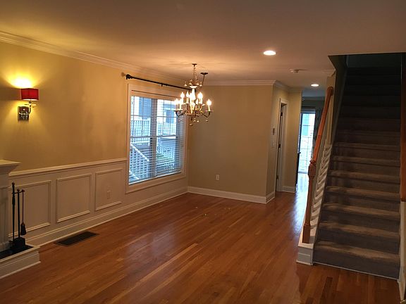 Open space living and dining room
