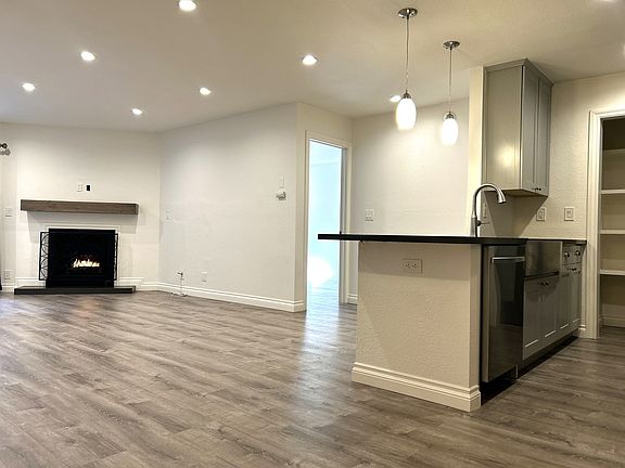 View into bedroom entry from living room